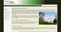 Desktop Screenshot of ivyfinancial.com