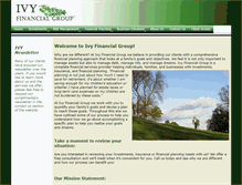 Tablet Screenshot of ivyfinancial.com